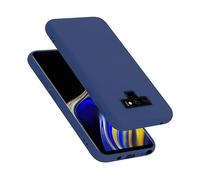 CADORABO liquid silicone style in TPU flessibile Custodia per Samsung Galaxy NOTE 9, LIQUID BLU
