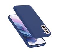 CADORABO liquid silicone style in TPU flessibile Custodia per Samsung Galaxy S21 PLUS, LIQUID BLU
