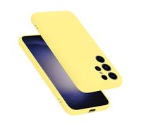 CADORABO liquid silicone style in TPU flessibile Custodia per Samsung Galaxy S23 ULTRA, LIQUID GIALLO