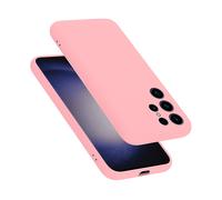 CADORABO liquid silicone style in TPU flessibile Custodia per Samsung Galaxy S23 ULTRA, LIQUID ROSA