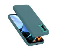 CADORABO liquid silicone style in TPU flessibile Custodia per Xiaomi RedMi 9T / POCO M3, LIQUID VERDE