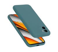 CADORABO liquid silicone style in TPU flessibile Custodia per Xiaomi RedMi A1, LIQUID VERDE