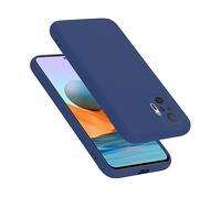 CADORABO liquid silicone style in TPU flessibile Custodia per Xiaomi RedMi NOTE 10 PRO, LIQUID BLU