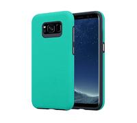 CADORABO Outdoor ibrido antiscivolo extra grip design a triangolo silicone e plastica Cover per Samsung Galaxy S8 PLUS, TURCHESE GIGLIO