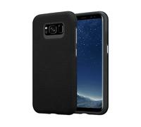 CADORABO Outdoor ibrido antiscivolo extra grip design a triangolo silicone e plastica Cover per Samsung Galaxy S8 PLUS, NERO DALIA
