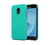CADORABO Outdoor ibrido antiscivolo extra grip design a triangolo silicone e plastica Cover per Samsung Galaxy J7 2017, TURCHESE GIGLIO