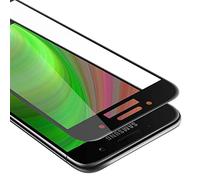Cadorabo Pellicola Protettiva copertura completa compatibile con Samsung Galaxy A3 2017 in TRASPARENTE con NERO - Vetro di protezione del display (Tempered) con durezza 9H con compatibilità 3D touch
