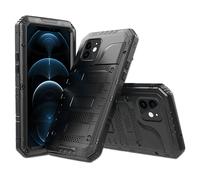 CADORABO Robusta protezione a 360° con protezione del display Cover per Apple iPhone 12, NERO