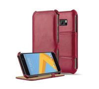 CADORABO SENZA chiusura magnetica con stand e supporto angoli Custodia per cellulare per HTC ONE M10, ROSSO PASSIONE