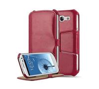 CADORABO SENZA chiusura magnetica con stand e supporto angoli Custodia per cellulare per Samsung Galaxy S3 / S3 NEO, ROSSO PASSIONE