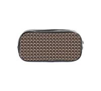 CADREWY Caffè caldo con stampa chicco di caffè trasparente astuccio trasparente cancelleria organizzatore sacchetto per forniture per ufficio di viaggio