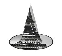 CADREWY Cappello nero con stampa Torre Eiffel di Parigi comodamente per feste in costume feste in maschera decorazioni per feste in maschera