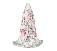 CADREWY Mantella con cappuccio cane e parigi, unisex, costume gotico, carnevale, feste a tema, vampiro, decorazioni festive