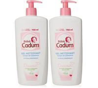 Cadum Bambino Cadum Gel Detergente Corpo e Capelli all'Olio di Mandorle Dolci Bio per Bambino, 750 ml (Confezione da 2)