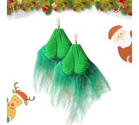 Caduola Palline pelose Grinchy Ornamento di Natale, Divertente ornamento con palla pelosa, Pendenti pelosi per albero di Natale, Divertenti decorazioni per albero di Natale Grinch (2 PCS)
