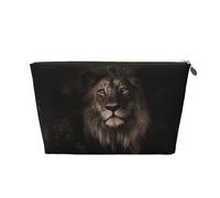 Caduta del leone 3D, Borsa per il trucco Borsa per cosmetici Borsa da toilette da viaggio portatile Borsa da toilette