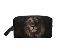 Caduta del leone 3D, Borsa per il trucco Borsa per cosmetici Borsa da viaggio portatile da viaggio Borsa per trucco Organizer