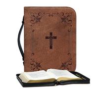 Caduta della Bibbia - Bibbia per la Bibbia Vintage of Pu | Bibbia con cerniera da donna, custodia biblica impermeabile per donna, astuccio biblico con manico