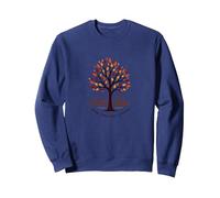 Caduta per Gesù: Faith Like Falling Leaves Christian Quote Felpa, Unisex per Adulti, Navy, XL
