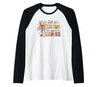 Caduta per Gesù non lascia mai la croce Maglia con Maniche Raglan
