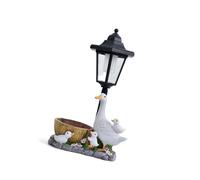 CaeorKvor Adorabile uccello pallido illuminato dal sole per esterni, design resistente all'acqua, migliora la bellezza del cortile e il giardino notturno accento