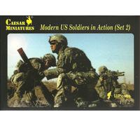 Caesar Miniatures 1/72 Moderno US Soldati IN Azione Set 2
