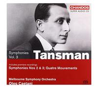 Alexandre Tansman Symphonies Vol. 3 (Caetani, Melbourne So) (CD)