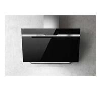Elica PRF0116967A MAjestic BL/A/90 Cappa a parete da 90 cm in acciaio inox e vetro nero versione aspirante Disponibilita' immediata