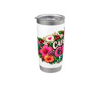Cafe Caliente Chisme Affresco Caffè Spagnolo Umorismo Bicchiere termico in acciaio inox doppia parete