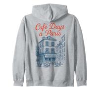 Café Days À Paris Scenic French Elegance Felpa con Cappuccio