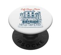 Café Days À Paris Scenic French Elegance PopSockets PopGrip Adesivo