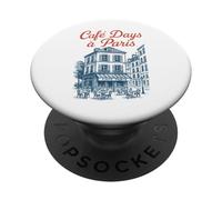 Café Days À Paris Scenic French Elegance PopSockets PopGrip Adesivo