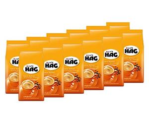 Café HAG Classic Mild Café Crema, 12 chicchi di caffè decaffeinati da 500 g, chicchi interi, ideale anche per espresso, cappuccino, latte macchiato, 6000 g