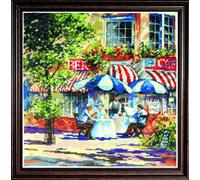 Cafe in The Sun Counted Cross Stitch Kit-14"X14" 14 Count