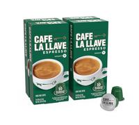 Cafe La Llave Capsule Espresso, 40 Cialde Riciclabili in Alluminio, Intensità 11, Compatibili con Macchine Nespresso Originali