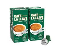 Cafe La Llave Capsule Espresso, 40 Cialde Riciclabili in Alluminio, Intensità 11, Compatibili con Macchine Nespresso Originali