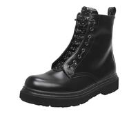 Cafe' Noir Anfibi Con Cerniera Nero - Donna Scarpe Stivaletti Stringati