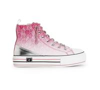 Cafè Noir C1DM9125 SNEAKERS MID PIZZO DEGRADE' CON LACCI STRASS