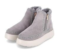 Cafè Noir C1DZ6012N006410 Tronchetto con Doppia Cerniera in PELLESCAMOSCIATA Grigio 41