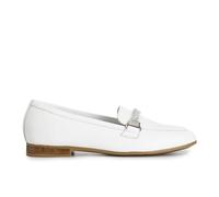 Cafè Noir C1EG4311W001360 Mocassino in Pelle con Morsetto Strass Bianco 36