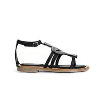 Cafè Noir C1GC4012 SANDALO ASIMMETRICO IN NAPPA CON ACCESSORIO STRASS