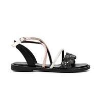 Cafe' Noir C1GD9020 Fiori Strass Multicolor Nero N007 Taglia 37