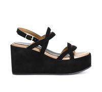 Cafè Noir C1HM6065 SANDALO ZEPPA IN PELLE SCAMOSCIATA DUE INCROCI