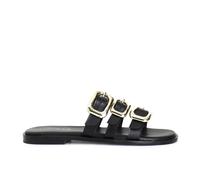 Cafè Noir C1XM1536 CIABATTA IN PELLE TRE FIBBIE