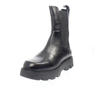 Cafe' Noir Chelsea Boots Carrarmato In Pelle Nero - Donna Scarpe Stivaletti