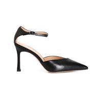 Cafè Noir Décollété in pelle a punta con cinturino e tacco 8,5 cm