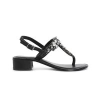 Cafe Noir Infradito Gioiello in Pelle - C1XB2009 - Nero, 38