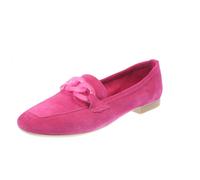 Cafe' Noir Mocassini Bassi Eleganti In Pelle Fuxia - Taglia 37 Scarpe Donna
