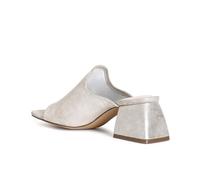 Cafè Noir Sabot spuntati in pelle scomosciata e laminata tacco 6,5cm