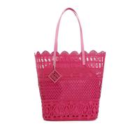 Cafe' Noir Shopping In Pizzo Con Charm Fuxia - Borse Donna Borse A Spalla
